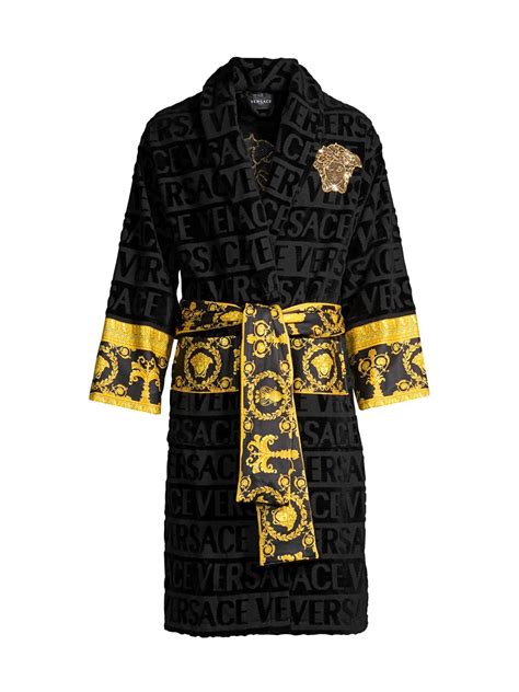 versace robe men replica|versace black and gold robe.